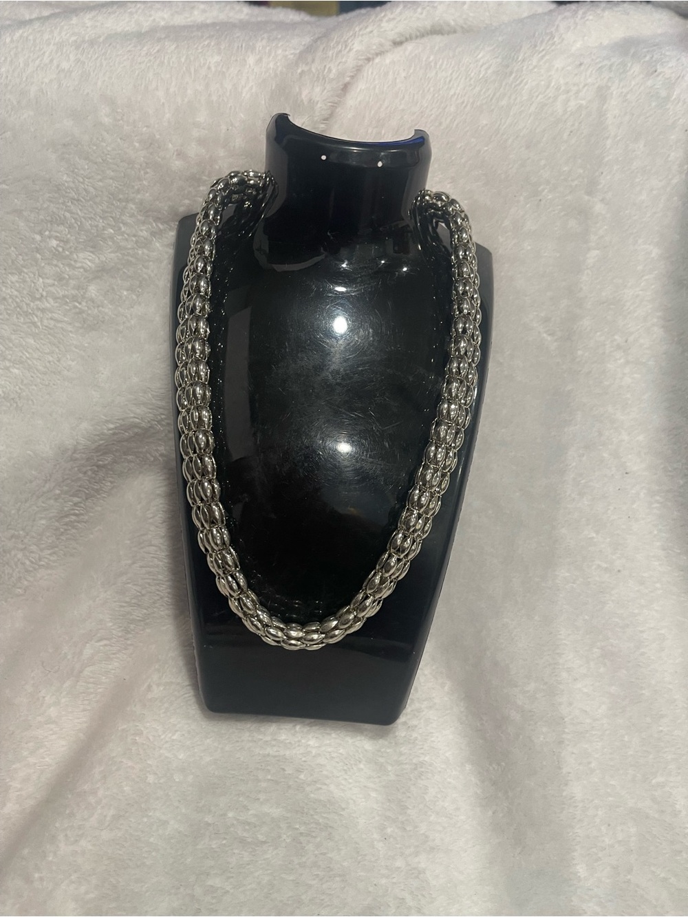 Choice of Chico’s Chunky or Toggle Silver Chain Necklace